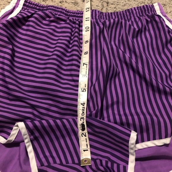 Nike Dri-Fit Purple Striped Athletic Shorts Size Medium - Picture 6 of 6